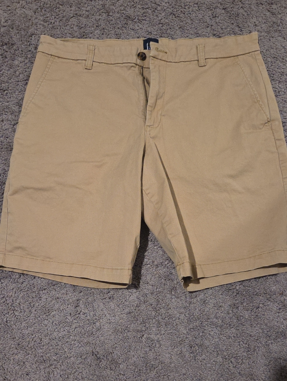 GAP Men's Flat Front Shorts in Khaki